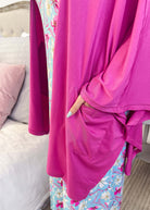 Cardigan Pockets Breathable Cool Girl Pink