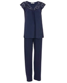 Caroline Navy Lace - Detail Jersey Pyjama Set | Nora Rose by Cyberjammies - Cyberjammies - Cloud Nine Pajamas