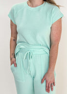 Summer Vibes PJ Tee/Wide Leg Pant Set