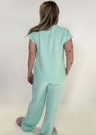 Summer Vibes PJ Tee/Wide Leg Pant Set