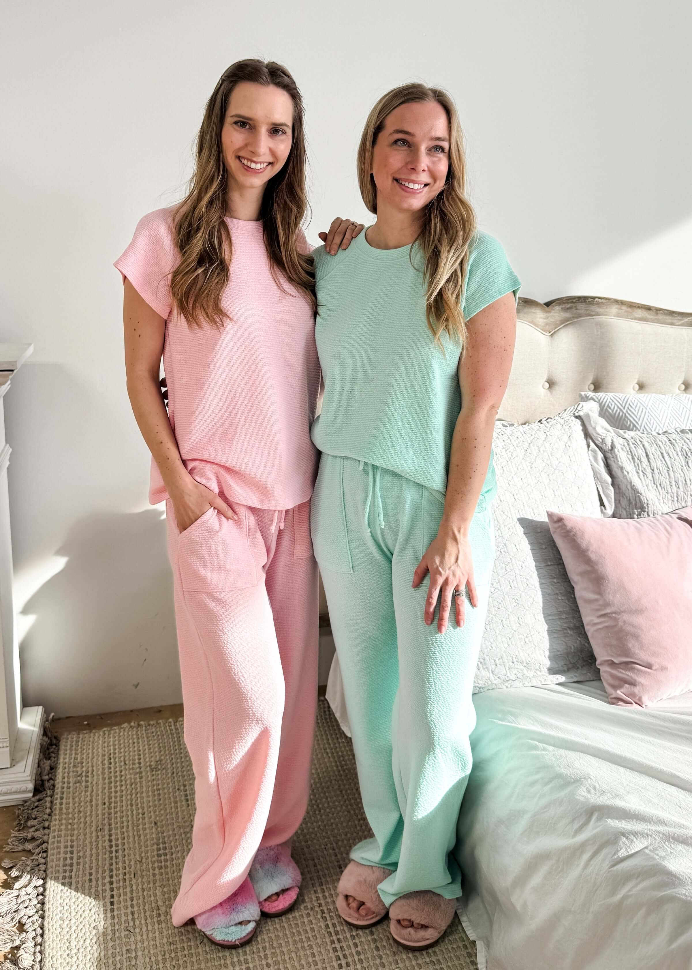 Summer Vibes PJ Tee/Wide Leg Pant Set