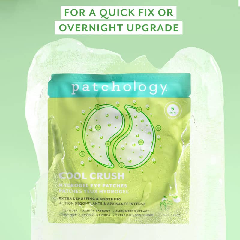 Patchology Cool Crush Hydrogel Eye Patch single pair depuffing treatment