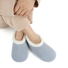 Snoozies Plush COZY Slipper Socks Cozy Corduroy ashley blue