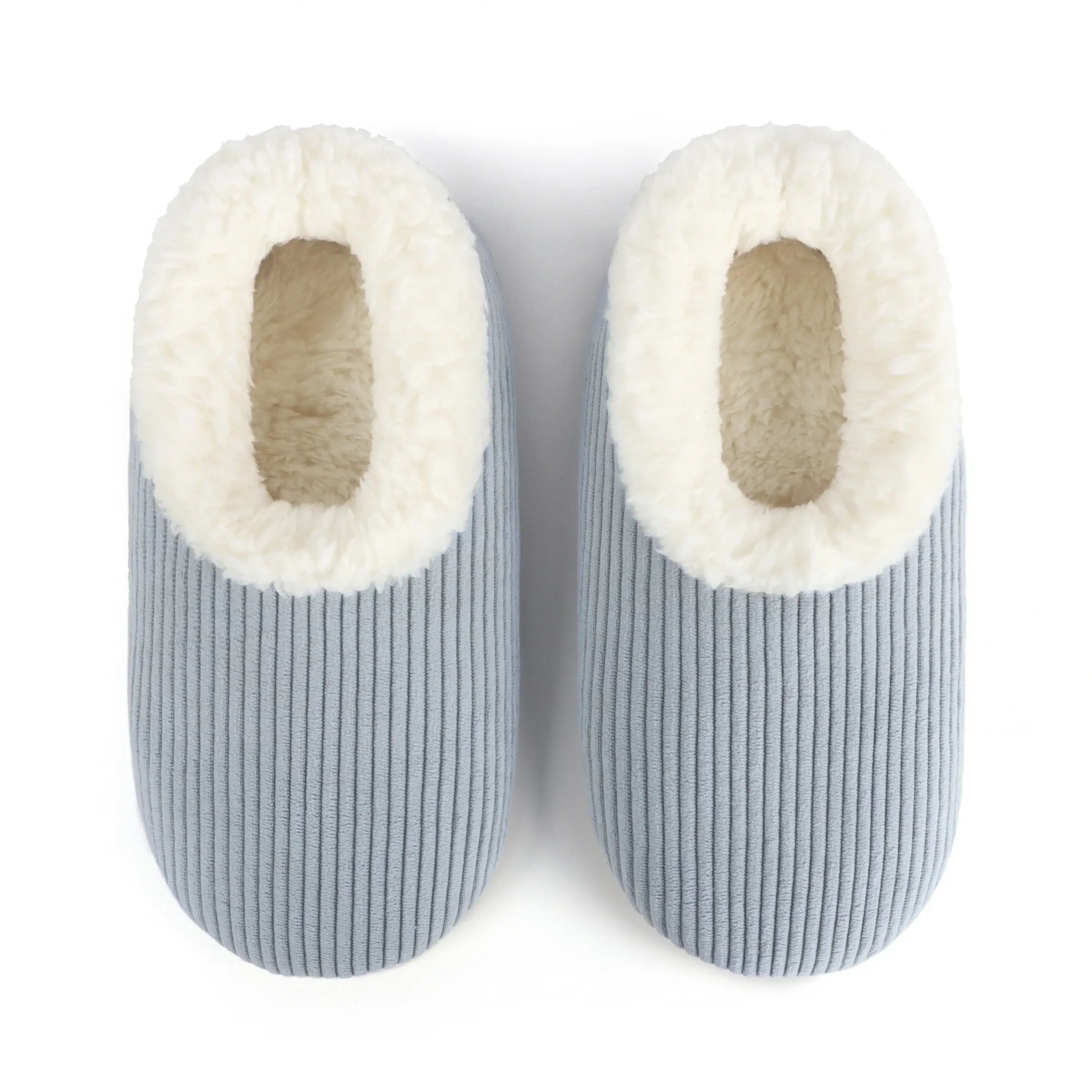 Snoozies Plush COZY Slipper Socks Cozy Corduroy ashley blue
