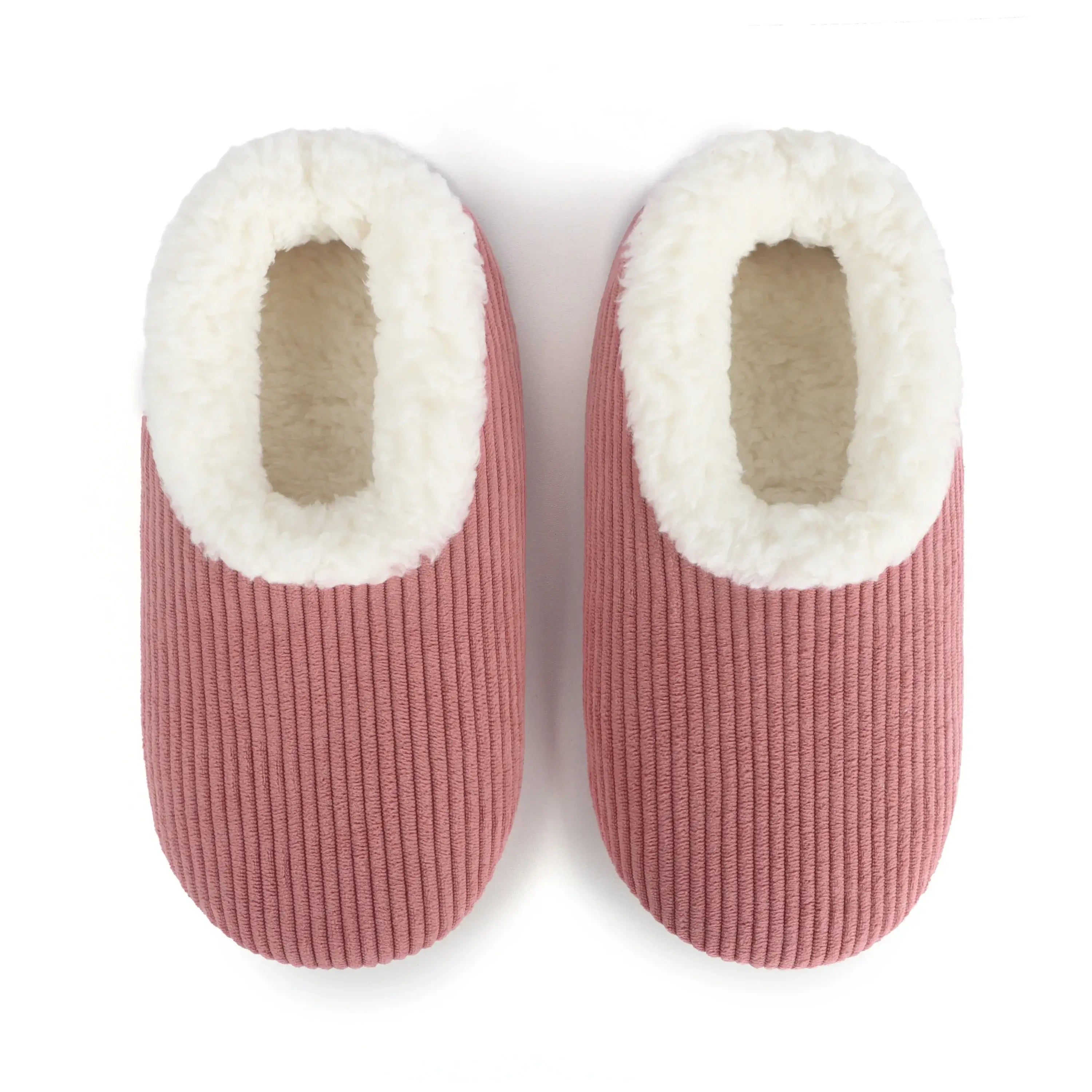 Snoozies Plush COZY Slipper Socks Cozy Corduroy desert rose