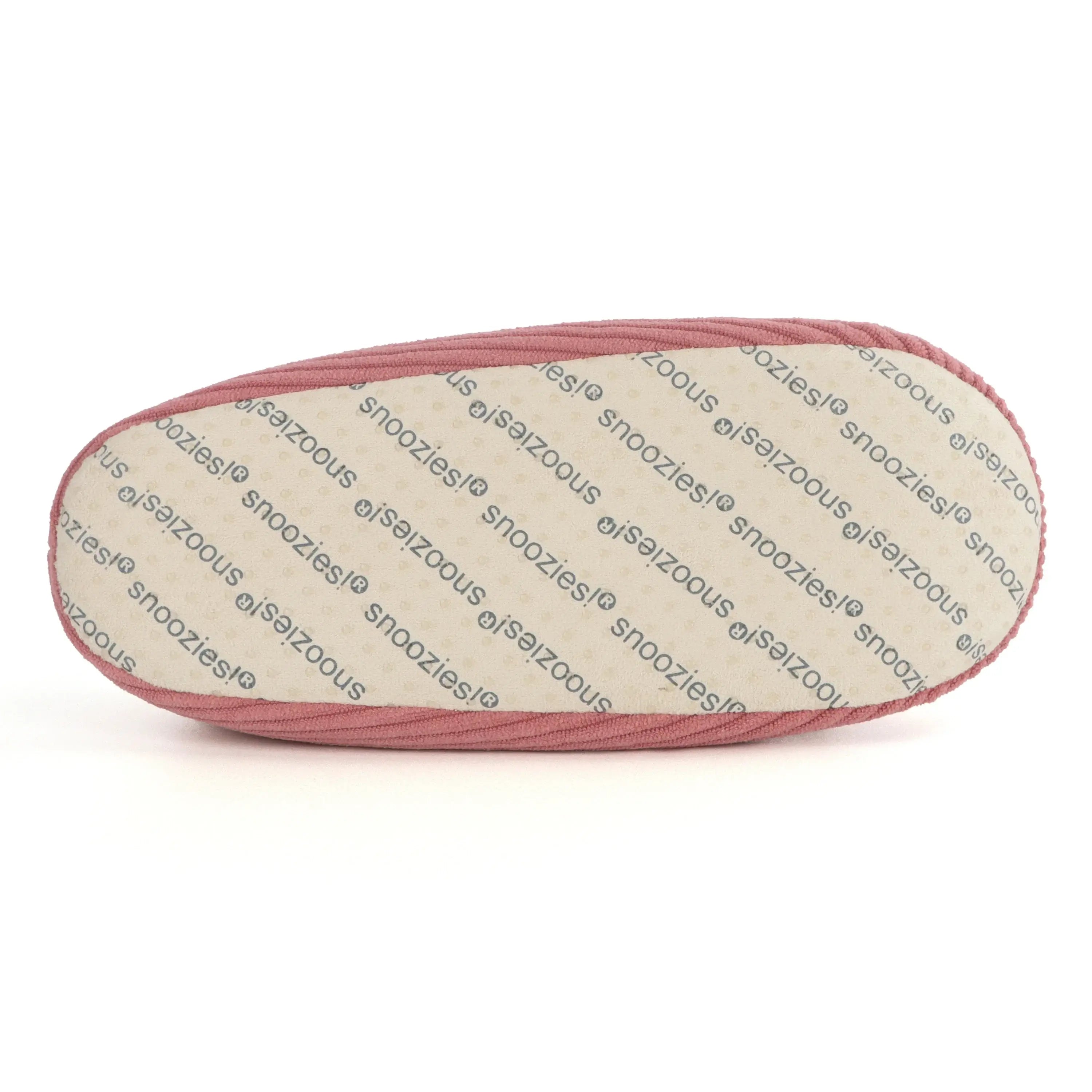 Snoozies Plush COZY Slipper Socks Cozy Corduroy desert rose