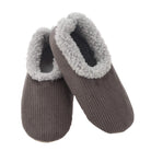 Men's Corduroy Snoozies! Slippers  men's corduroy sherpa lined slippers by Snoozies in Grey