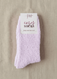 Cozy Cabin Lounge Socks – Marshmallow - Soft Fluffy Slouch Socks - Lounge By Jan Marie - Cloud Nine Pajamas