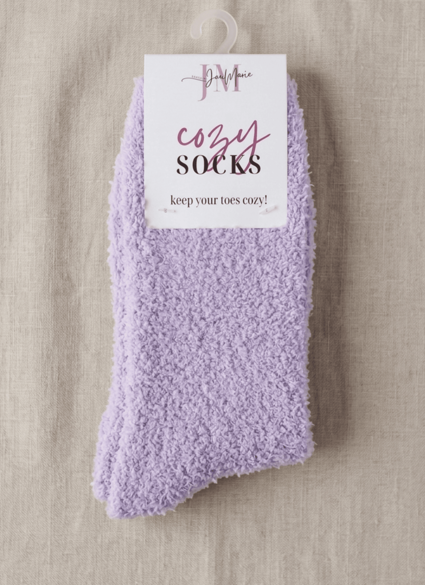 Cozy Cabin Lounge Socks – Marshmallow - Soft Fluffy Slouch Socks - Lounge By Jan Marie - Cloud Nine Pajamas