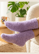 Cozy Cabin Lounge Socks – Marshmallow - Soft Fluffy Slouch Socks - Lounge By Jan Marie - Cloud Nine Pajamas