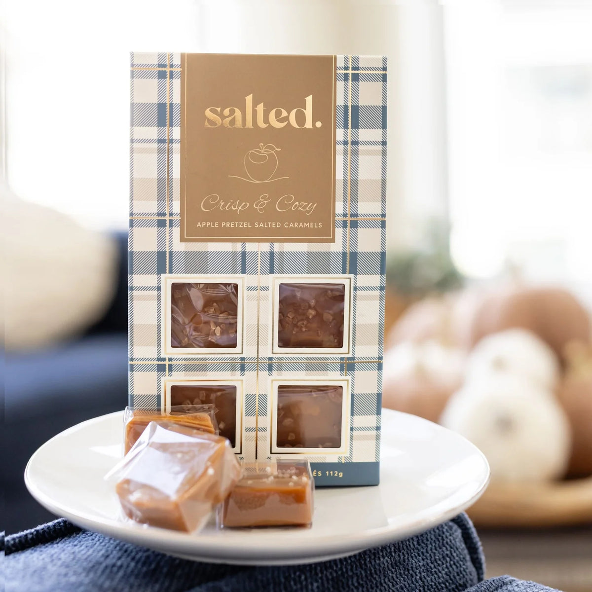 Salted Crisp and Cozy caramel detail close-up — Cloud Nine Pajamas