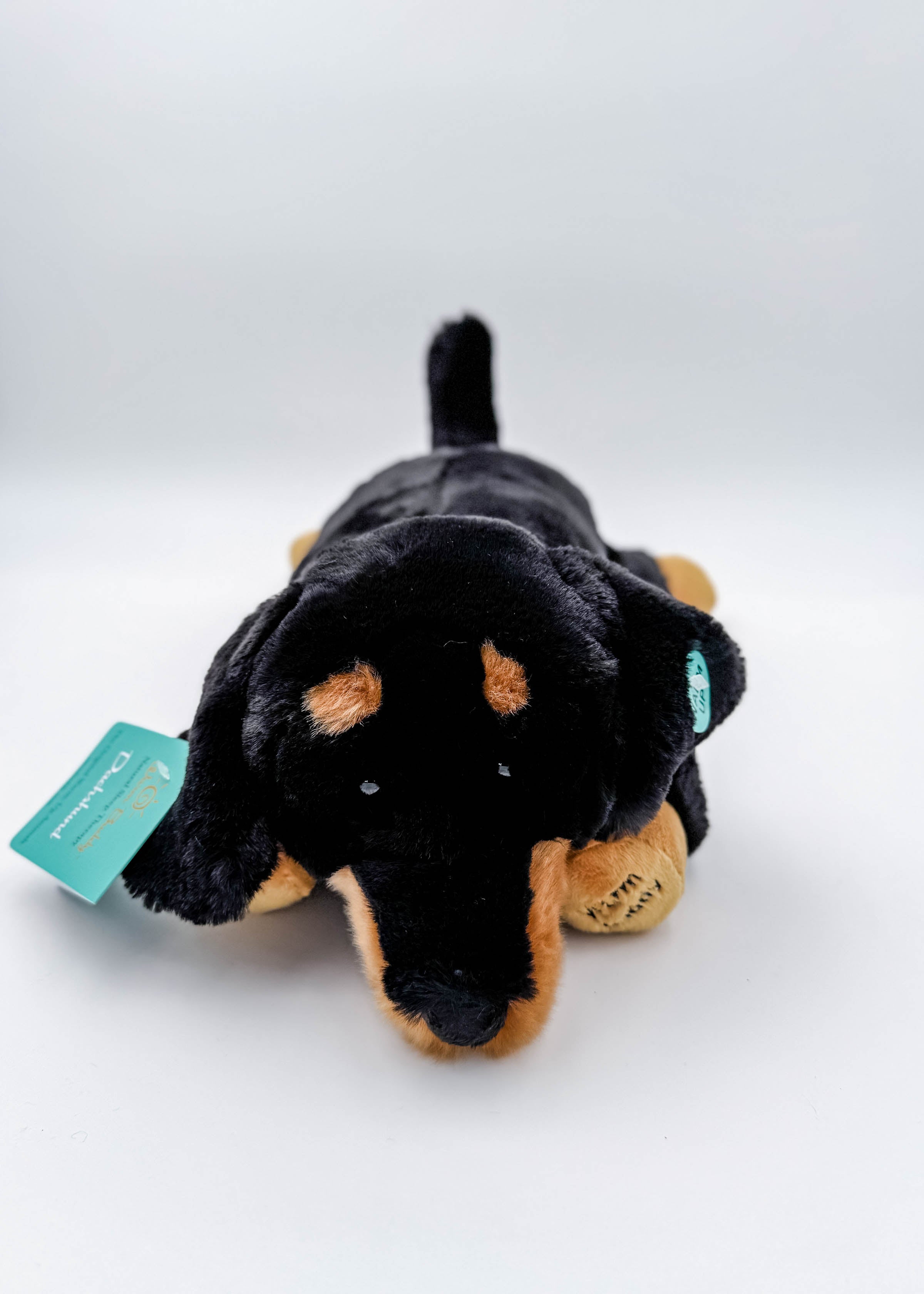 Warm Buddy Heat Up Stuffed Animal Cuddle Buddy Dachshund 15" - Therapeutic warm up weighted dog black and brown