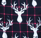 unisex deer plaid printed bamboo jogger bob's sleepwear co