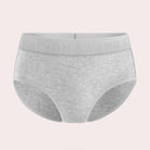 Devon + Lang Bria Full Coverage Bikini Brief in grey, featuring a comfortable waistband and made from premium modal material.
