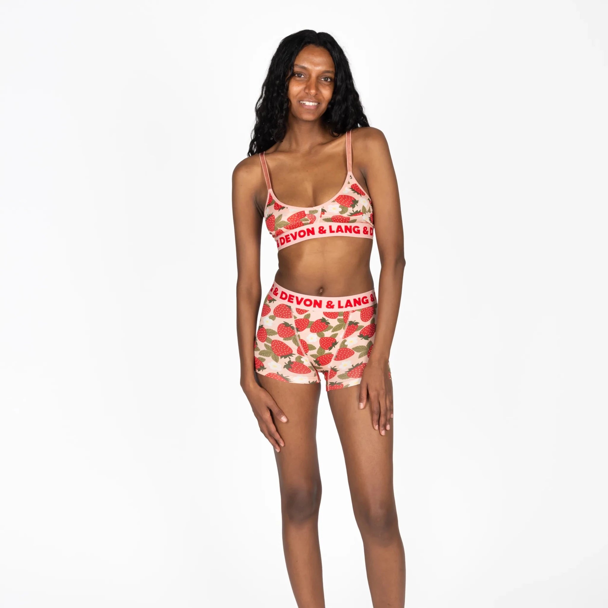 Devon + Lang Bria Printed Bralette | Wireless | Modal | Adjustable Straps -Devon + Lang- Cloud Nine Pajamas