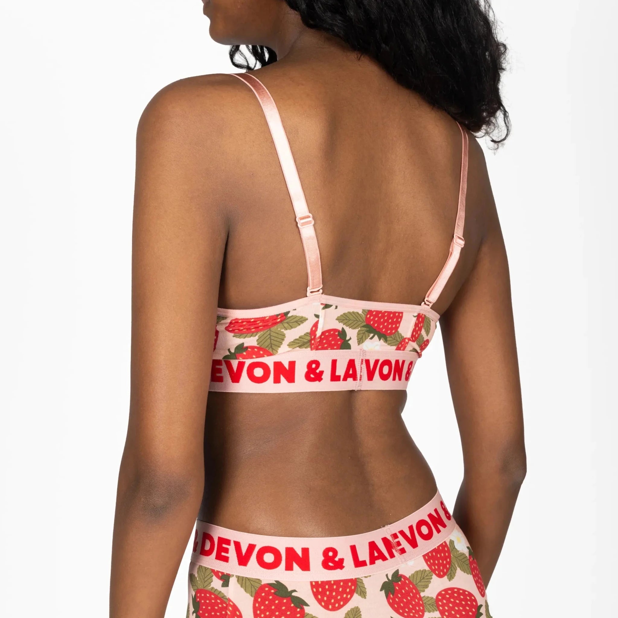Devon + Lang Bria Printed Bralette | Wireless | Modal | Adjustable Straps -Devon + Lang- Cloud Nine Pajamas