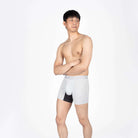 Devon + Lang Journey Boxer Brief Heather Grey shown on model