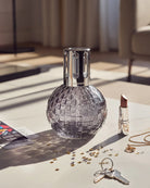 Maison Berger Paris Disco Fragrance Lamp Gift Set in grey with fragrance bottle, ideal for home décor and luxe scent.