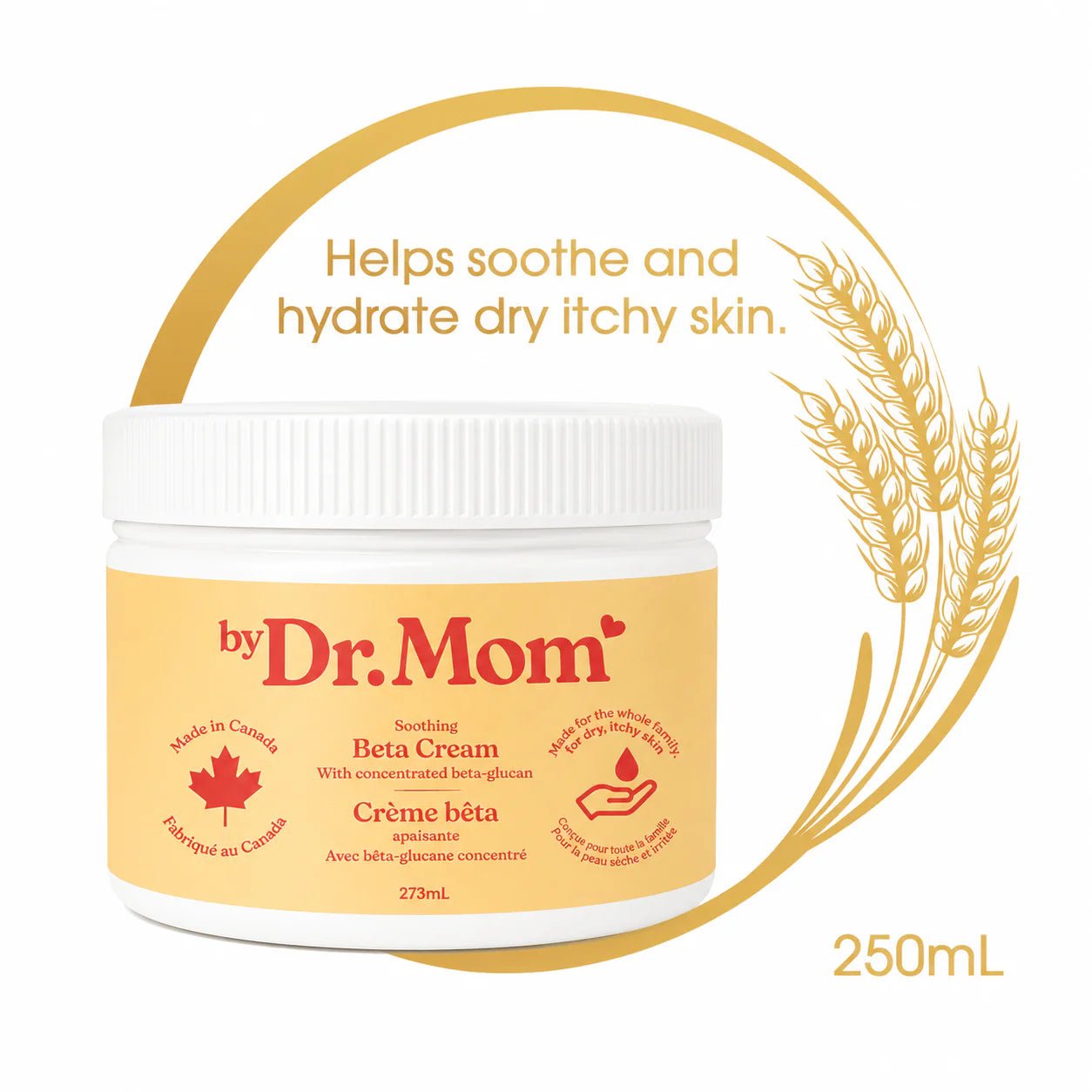 Dr Mom Soothing Beta-Glucan Cream | 237 mL -Dr Mom Skincare Corp- Cloud Nine Pajamas