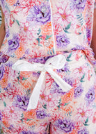 Dream In Blooms Short Sleeve Button Up & Pant Bamboo Lounge Set - Georgia Rylan - Cloud Nine Pajamas