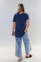 Essential Basic Bamboo Short Sleeve Tee back view