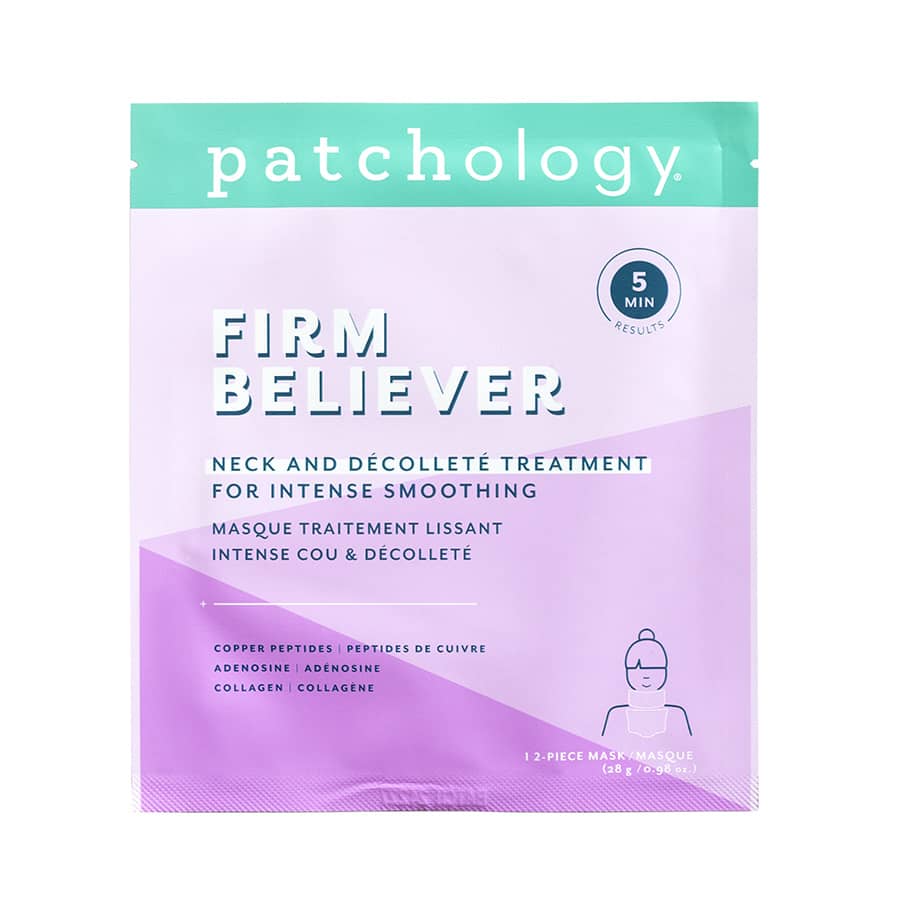 Patchology Firm Believer neck chest décolleté hydrogel mask treatment