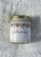 Frosted Peaches 9oz Candle - Peach Nectar + White Fir + Spruce Coconut Soy Wax 