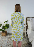 Georgia Rylan Bamboo Button-Up Nightshirt | Limoncello Print -Georgia Rylan- Cloud Nine Pajamas