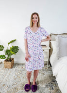 Georgia Rylan Bamboo V-Neck Nightshirt with Pockets | Happy Campers