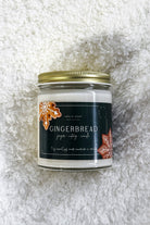 gingerbread scent coconut soy wax candle handpoured 