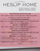 heslip home coconut soy wax candles
