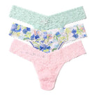 Hanky Panky 3 - Pack Signature Lace Low Rise Thong Gift Box – One Size Fits Most - HANKY PANKY - Cloud Nine Pajamas