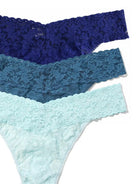 Hanky Panky 3 - Pack Signature Lace Low Rise Thong Gift Box – One Size Fits Most - HANKY PANKY - Cloud Nine Pajamas