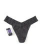 Hanky Panky Original Rise Thong – Signature Lace in black with logo tag, one size fits most.