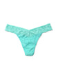 Hanky Panky Original Rise Thong in mint green lace, offering comfort and style with a signature fit.