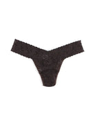 Hanky Panky Original Rise Thong – Signature Lace in black, showcasing the intricate lace design and comfortable fit.