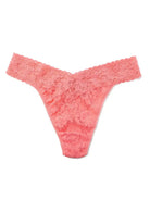 Hanky Panky Original Rise Thong - Signature Lace in vibrant coral color, a must-have for comfort and style.