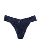 Hanky Panky Original Rise Thong – Signature Lace in navy blue, designed for comfort and style, one size fits most.