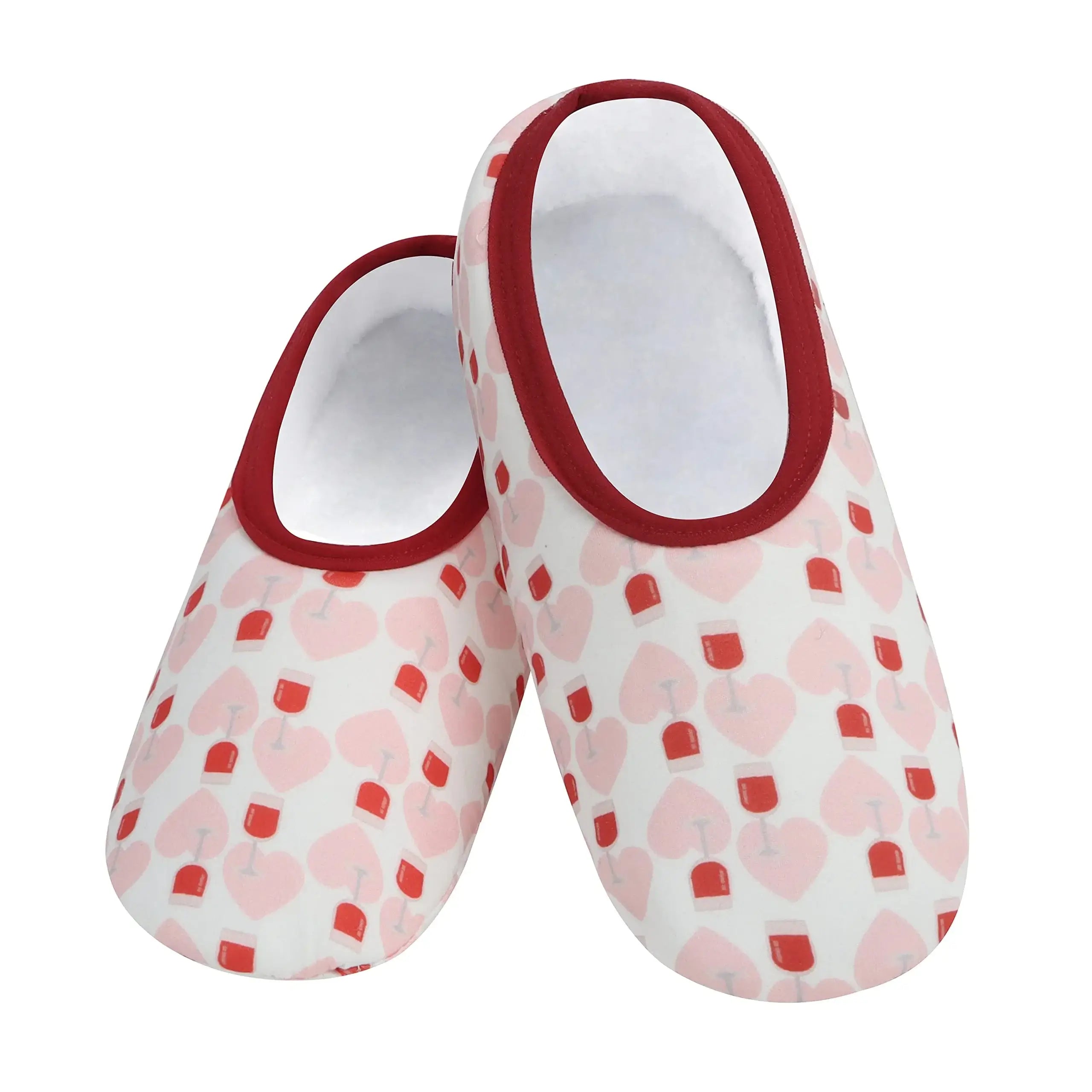SNOOZIES Skinnies Lightweight Slipper Socks heart