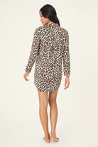 Women's  Holiday Dreams Leopard Modal Nightshirt | PJ Salvage