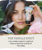 the vanilla effect mini hand repair on the go 1 oz with vintage graphic on label by canadian brand Barefoot Venus