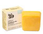 Jack59 Travel Buddies Conditioner Bar packaging and solid yellow bar for normal hair.