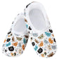 Snoozies Skinnies Lightweight Slipper Socks in Kitty Faces Print - Non-skid Soles