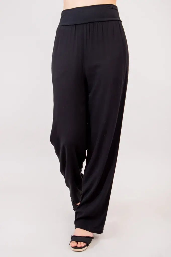 Landon Wide - Leg Pant – Linen Bamboo Flowy Comfort Pant - Blue Sky Clothing Co - Cloud Nine Pajamas