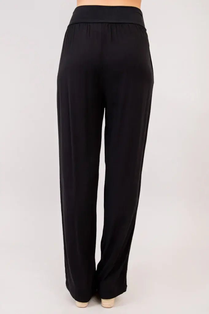 Landon Wide - Leg Pant – Linen Bamboo Flowy Comfort Pant - Blue Sky Clothing Co - Cloud Nine Pajamas