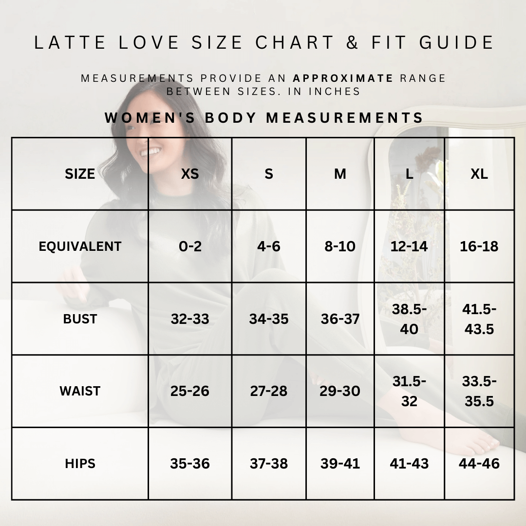 all-groups latte love size chart