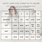 all-groups latte love size chart