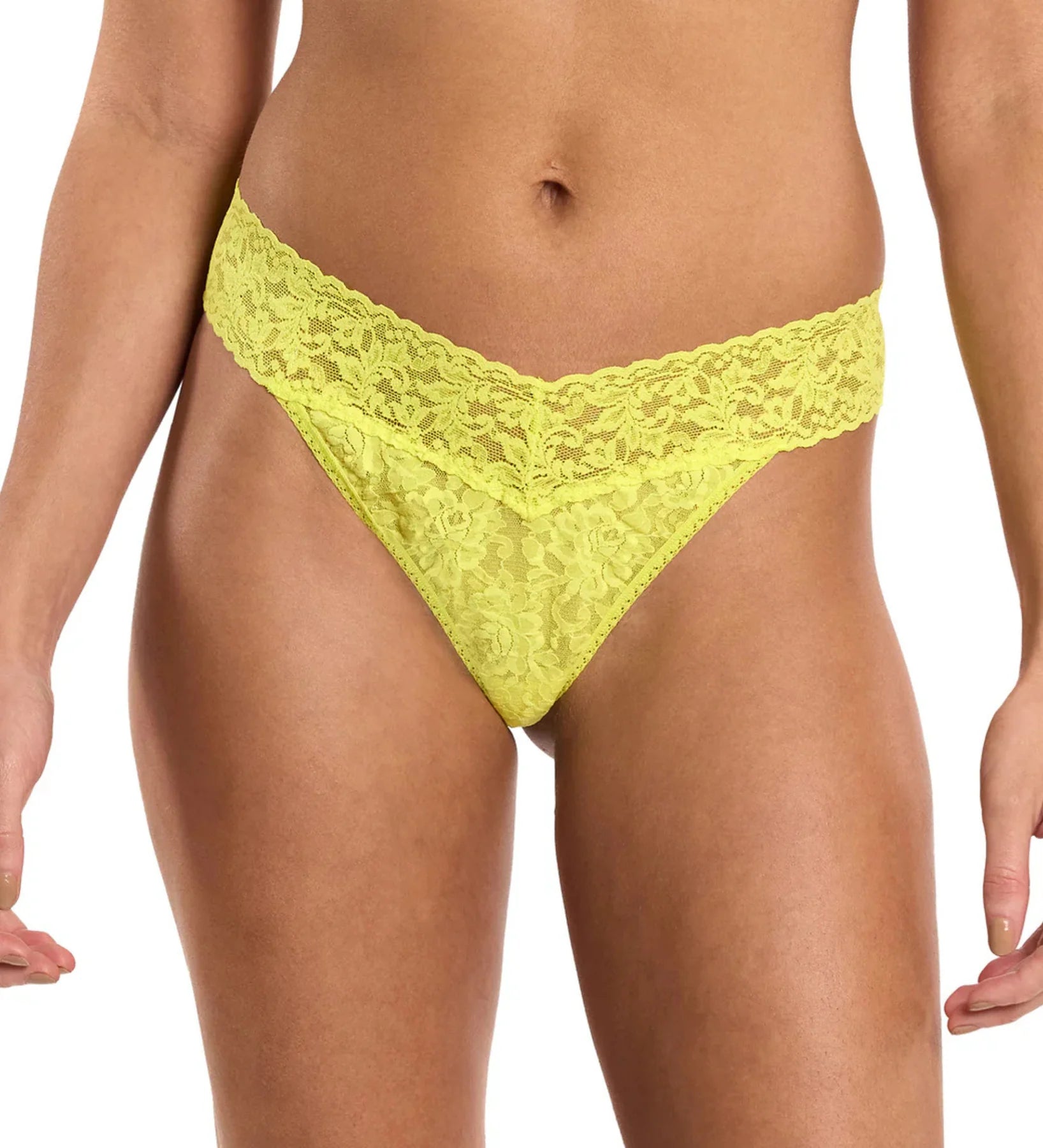 Hanky Panky Women's Signature Stretch Lace Original Rise Thong One Size Fits Most - Cloud Nine Pajamas