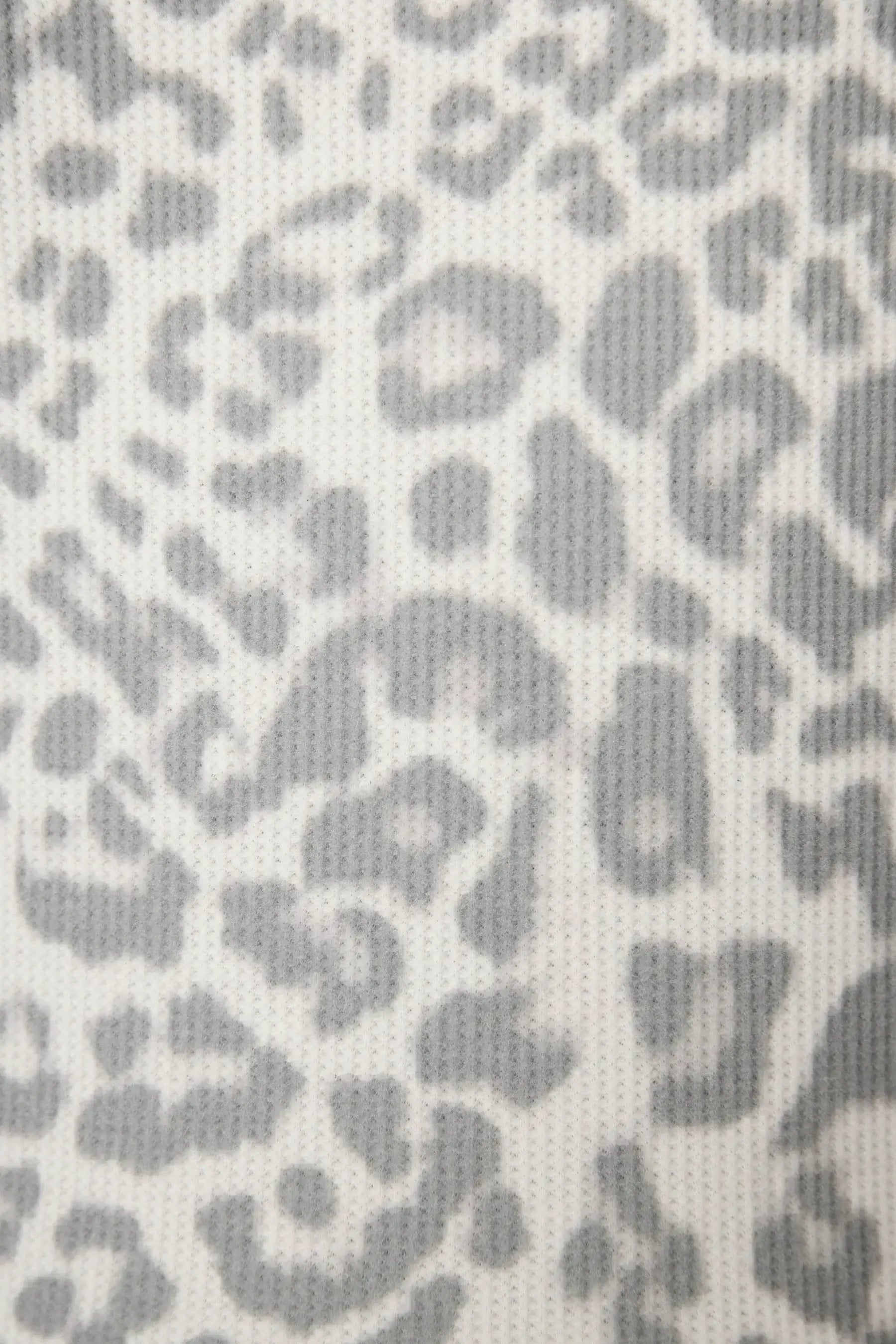 Women's Boyfriend Boxer Waffle Shorts Set grey leopard PJ Salvage