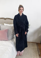 Black Cloud Spa Robe | Cozy Plush Lounge Robe